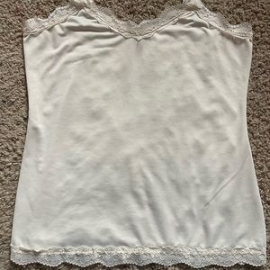 WHITE LACEY TANK TOP